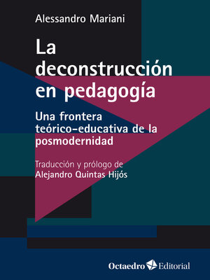cover image of La deconstrucción en pedagogía